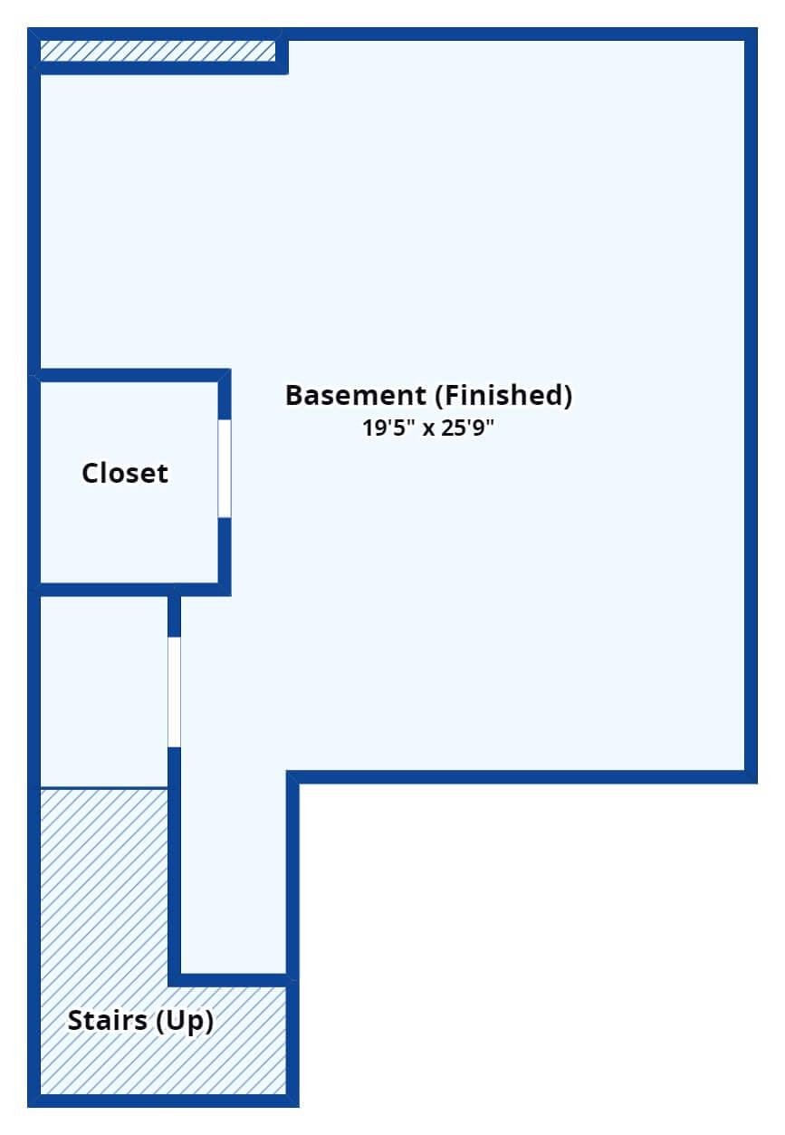 Expansive Finished Basement That
