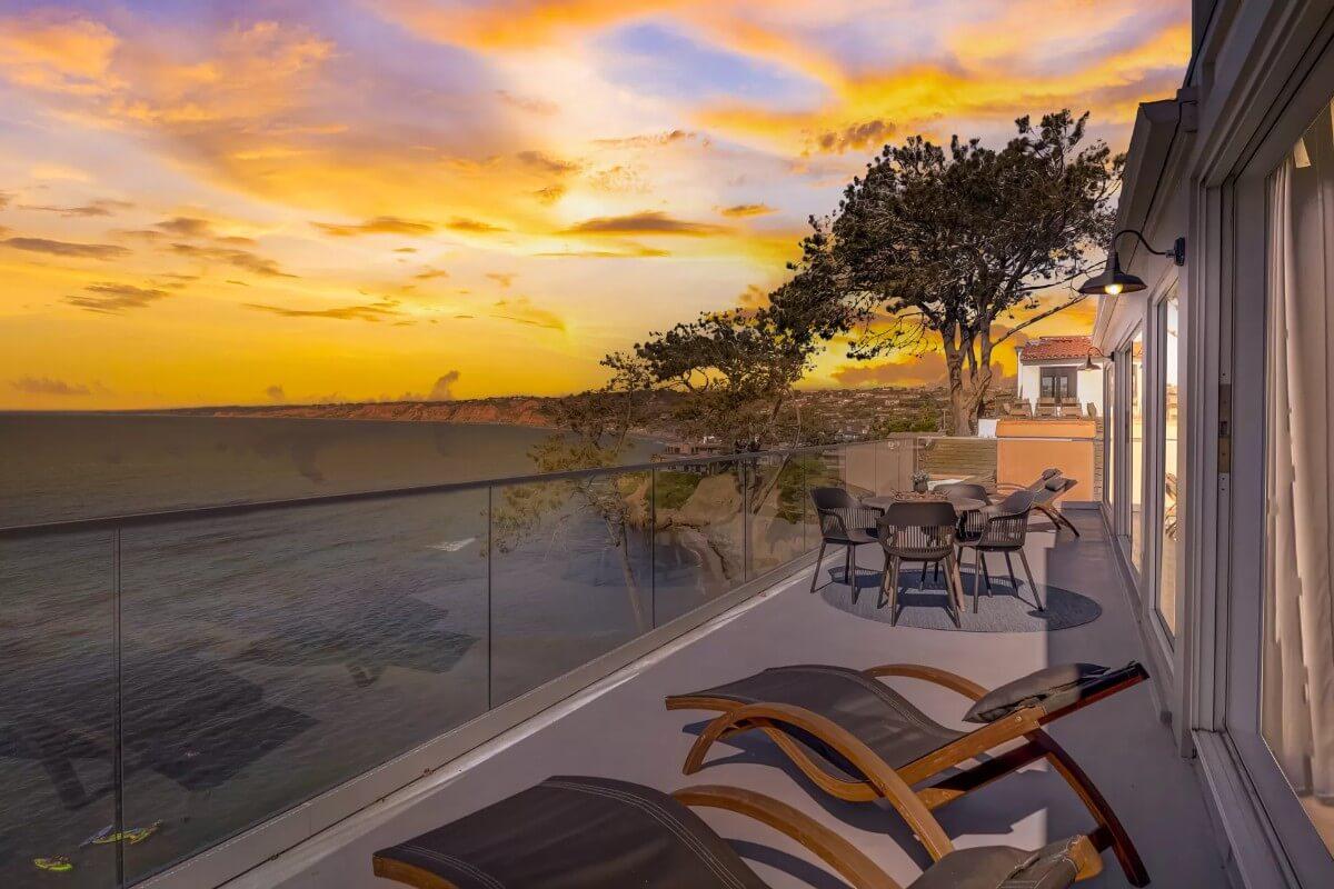 Breathtaking Sunset Views from an Oceanfront Balcony