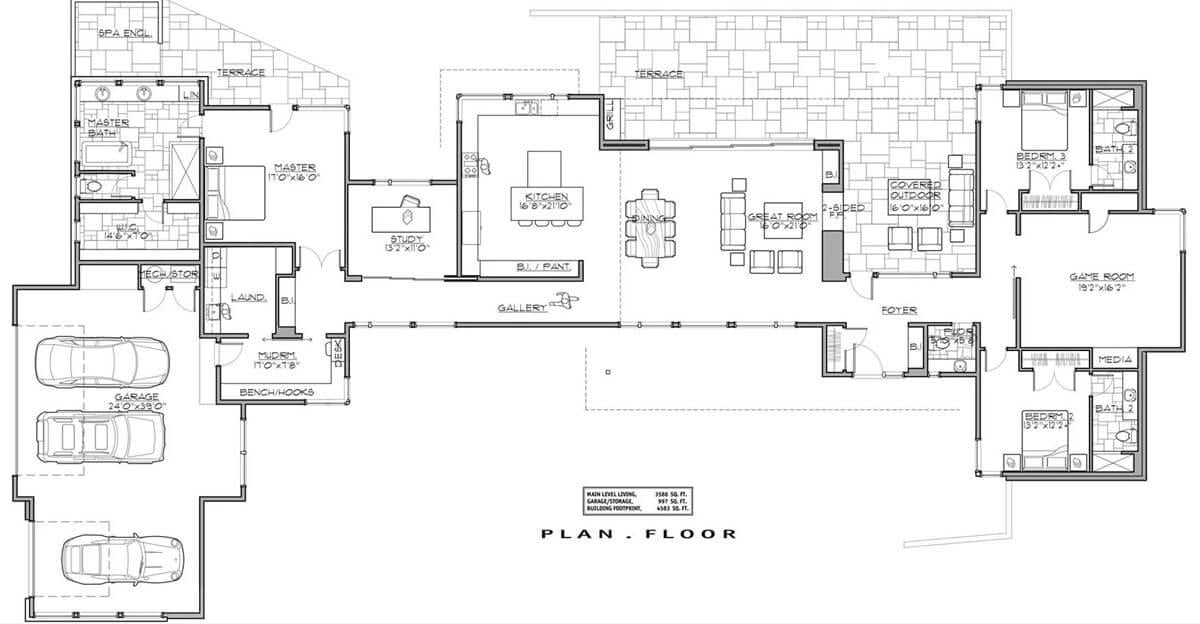 Thoughtfully Designed Floor Plan with a Modern Split Layout