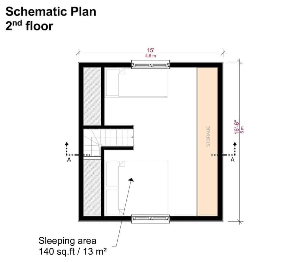 Exploring the Efficient Layout of This Compact Second Floor