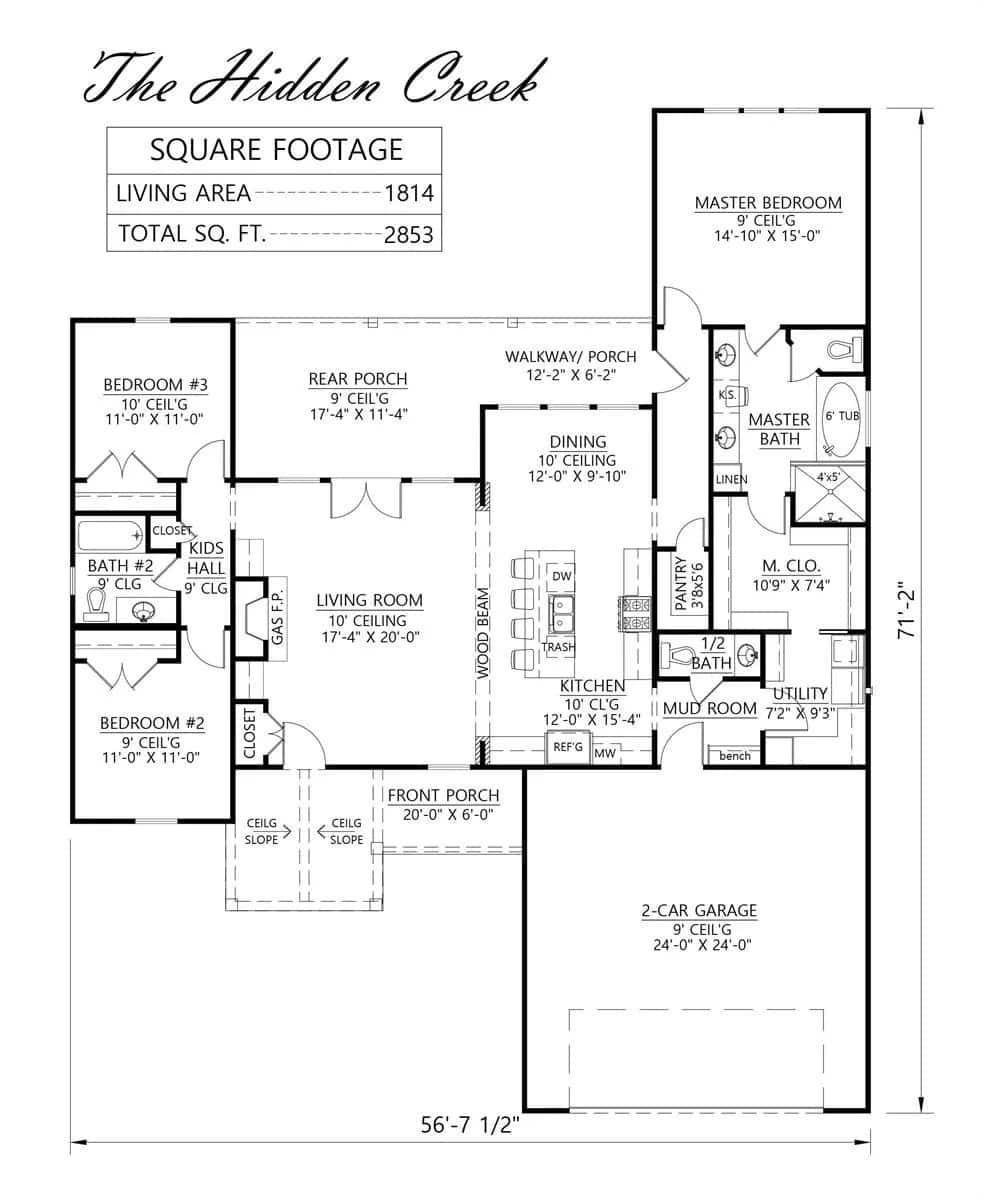 Explore the Spacious Living Area in This Thoughtfully Designed Home