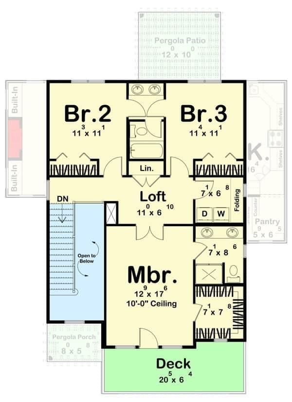 Explore This Thoughtfully Designed Floor Plan with a Central Loft Space