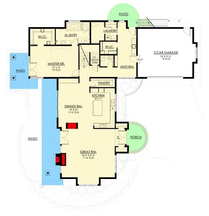 Exploring the Flow: Spacious Main Floor Layout with Distinct Living Areas