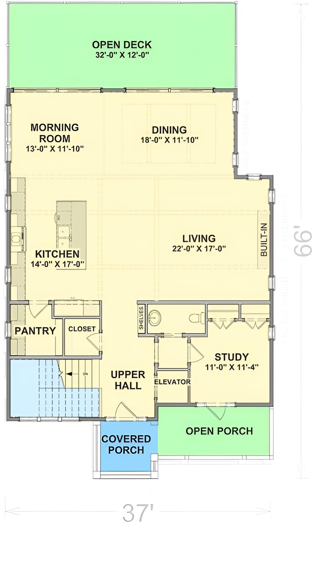 Explore This Expansive Floor Plan with a Spacious Open Deck