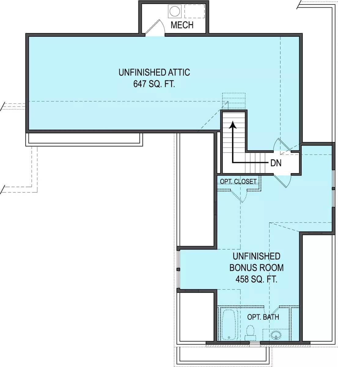 Check Out the Unfinished Potential in This Crafty Attic Space