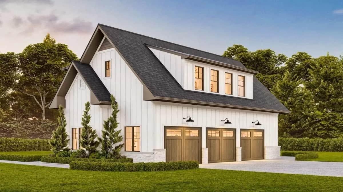 Classic Barn-Style Garage with Striking Dormer Windows