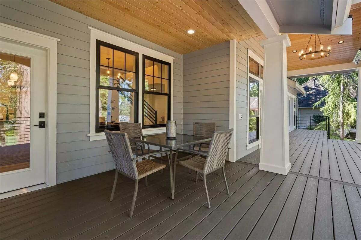 Experience the Relaxing Vibe of This Covered Porch Area