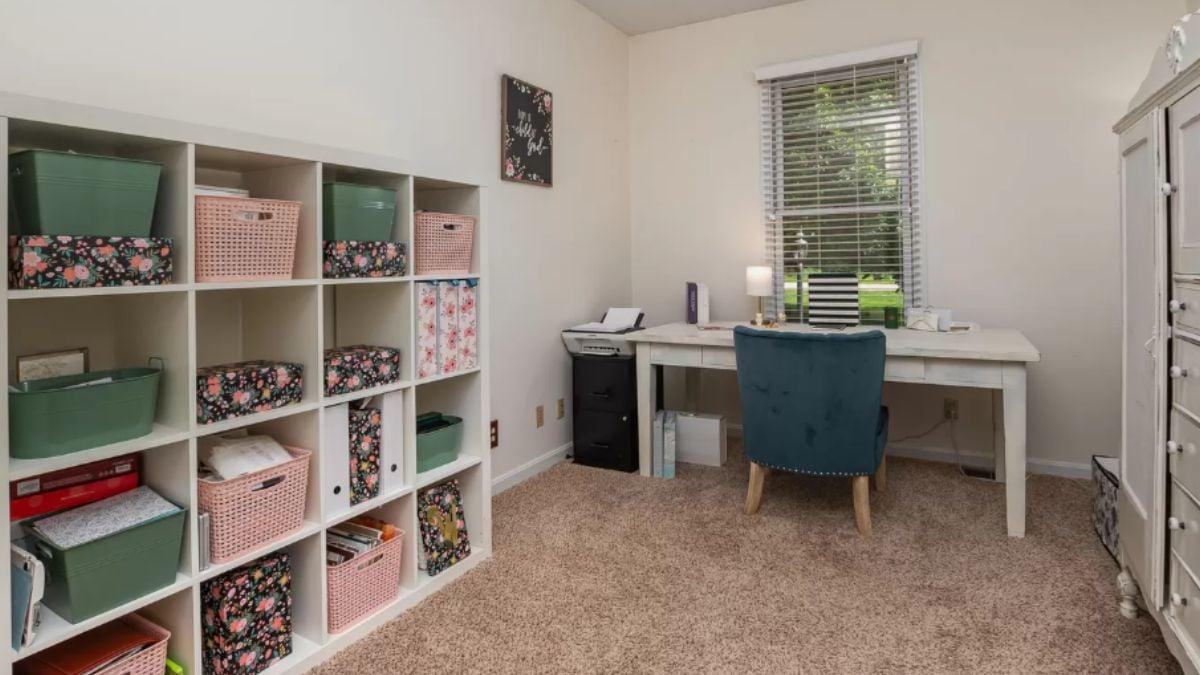 Creative Storage Solutions in a Home Office Setting