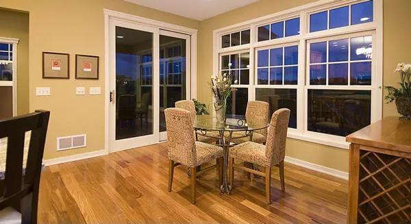 Charming Breakfast Nook with Classic Craftsman Windows
