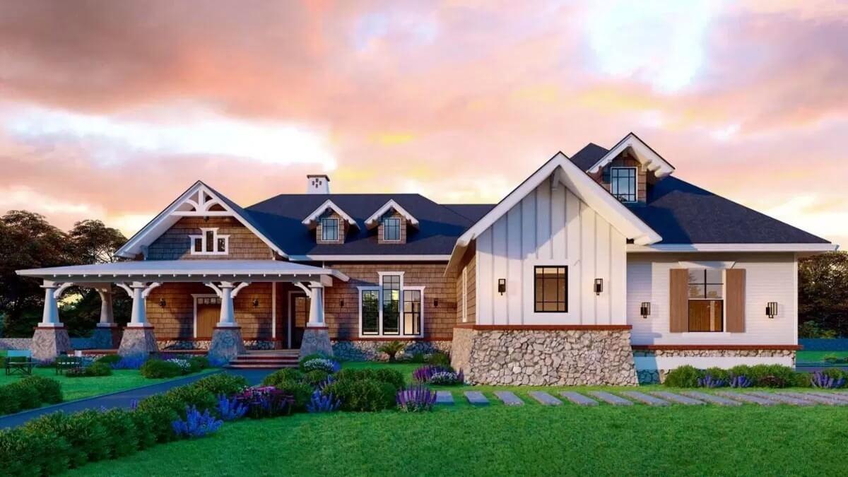 Explore the Inviting Front Porch and Dormer Windows