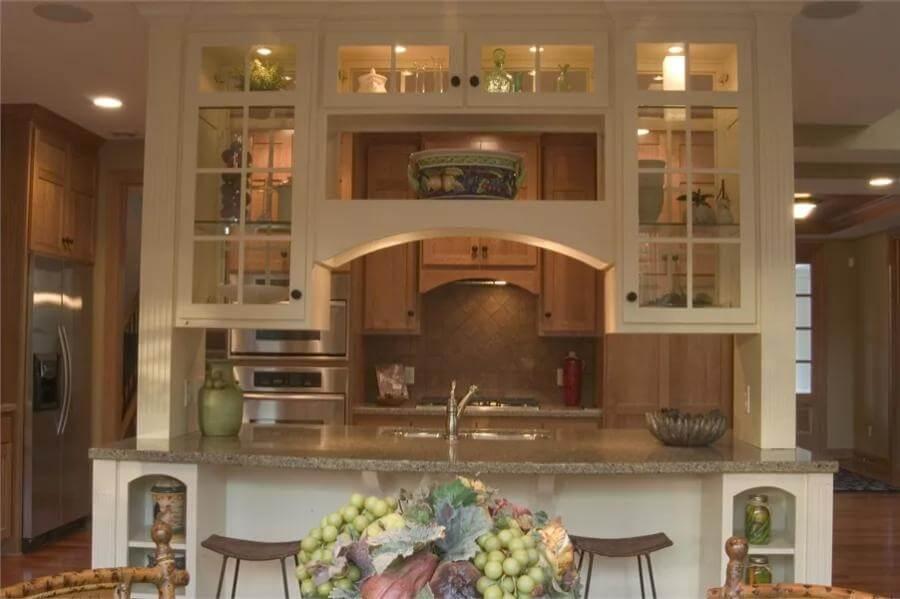 Look at This Craftsman Kitchen with Elegant Cabinetry and Arched Detail