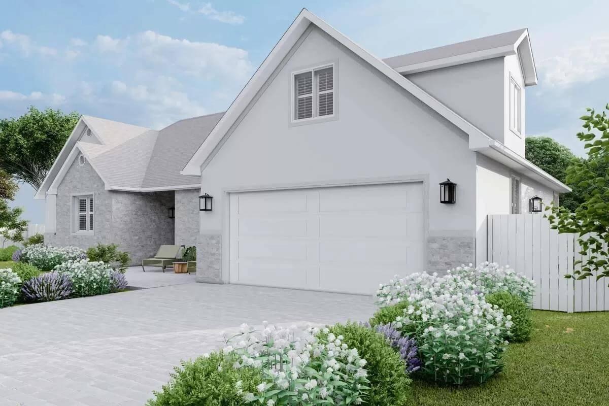 Appreciate the Neat Landscaping That Frames This Contemporary Exterior