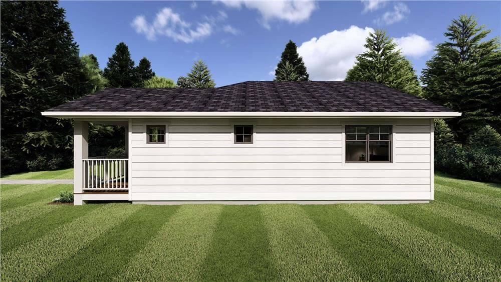 Charming Side View of the Craftsman Retreat