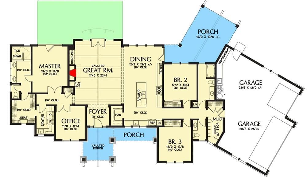 Take a Look Inside: A Spacious Craftsman Floor Plan