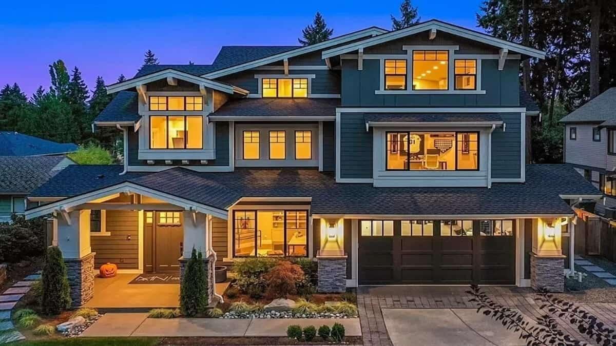 Wow, Check Out This Craftsman Beauty with a Glowing Facade