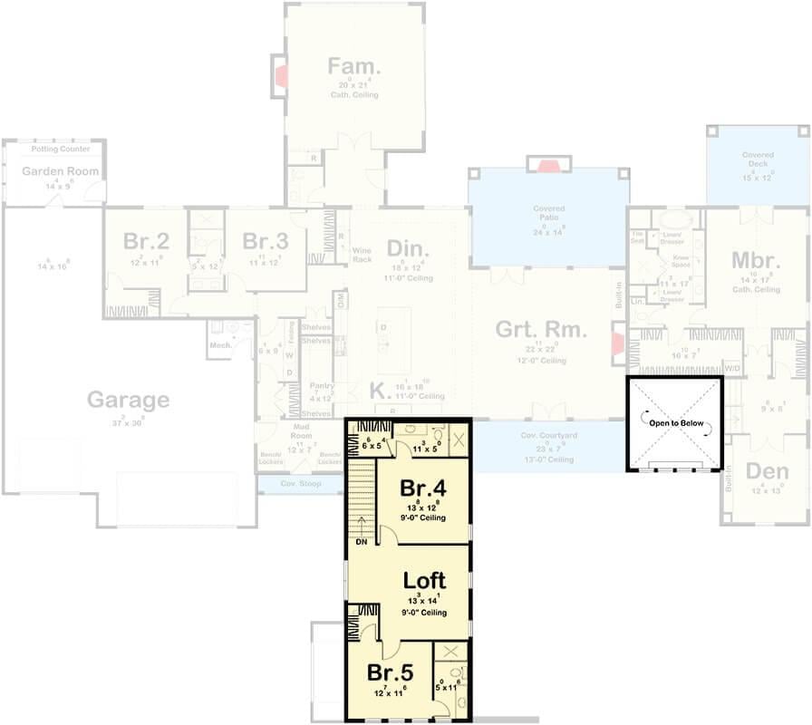 Spacious Second Floor with Loft and Two Bedrooms for Extra Comfort