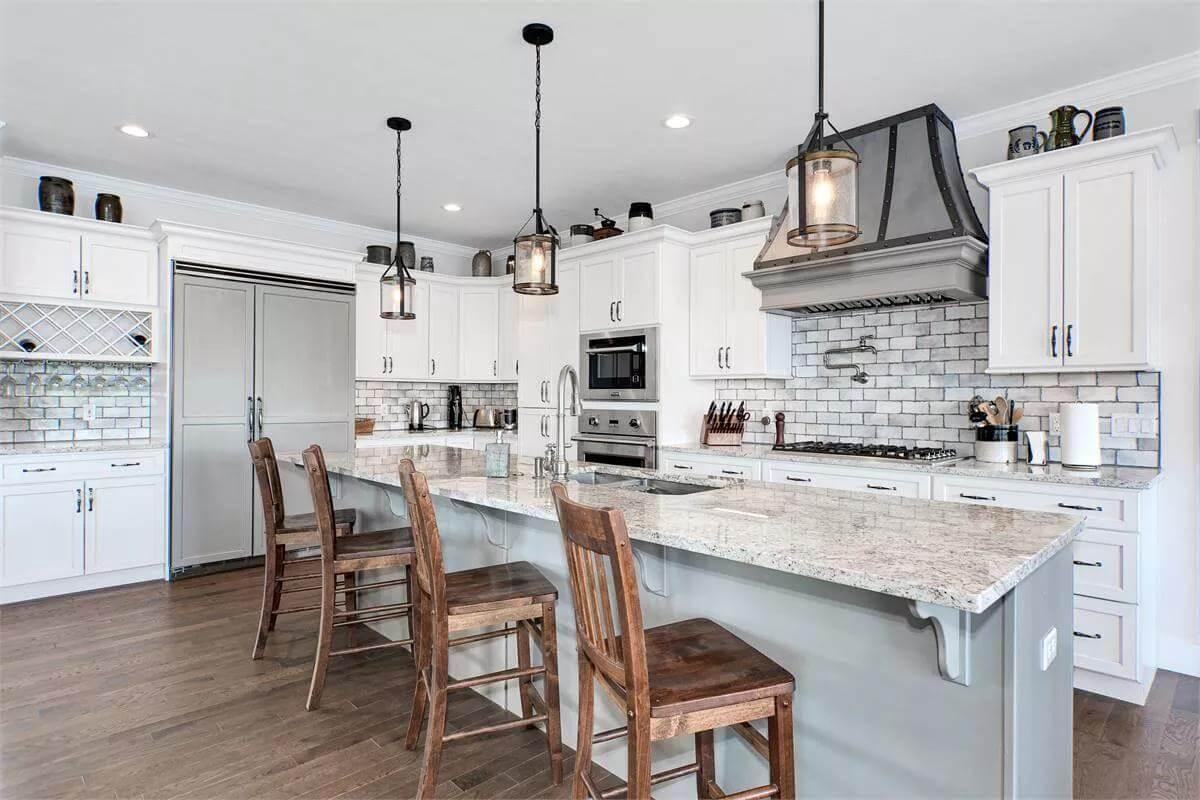 Wow, Check Out That Industrial-Style Range Hood in This Kitchen