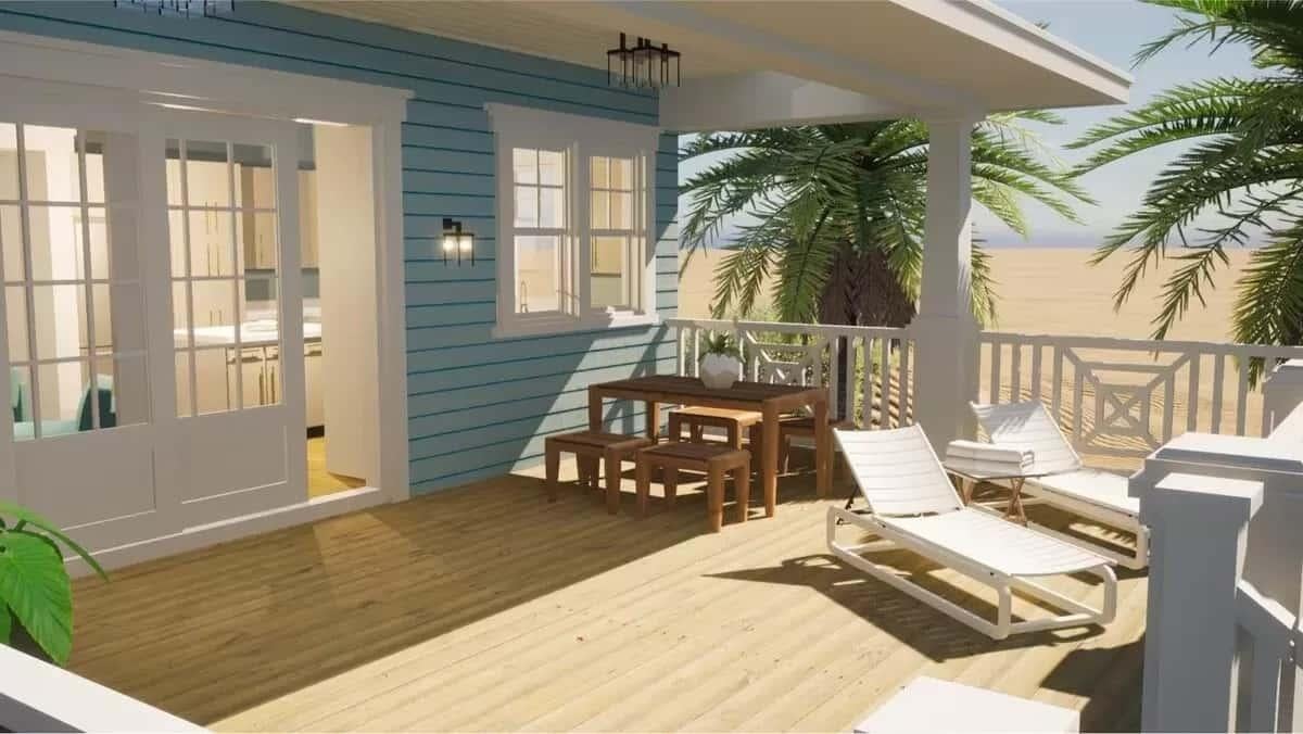 Beachside Deck Perfect for Lounging Under the Palms