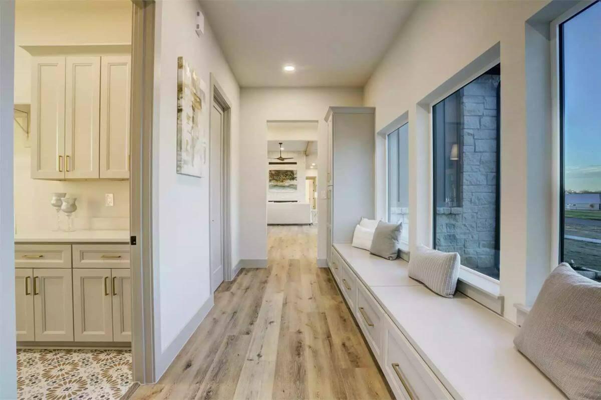 Notice the Charming Window Seating and Abundant Built-In Storage