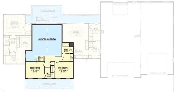 Second Floor Features: Notice the Overlook to the Great Room