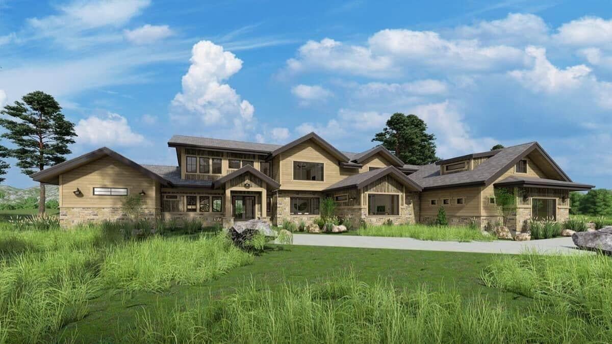 Wow, Look at This Expansive Ranch-Style Home with Multi-Pitched Rooflines