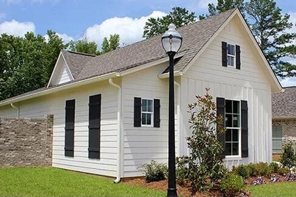 Charming Side View with Board and Batten Elegance