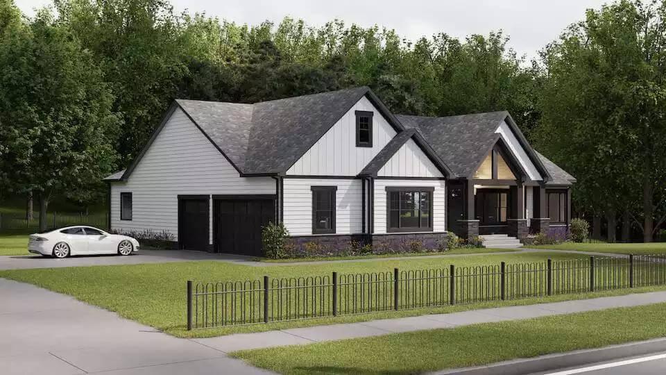 Classic Gables and Contrasting Colors Make a Statement