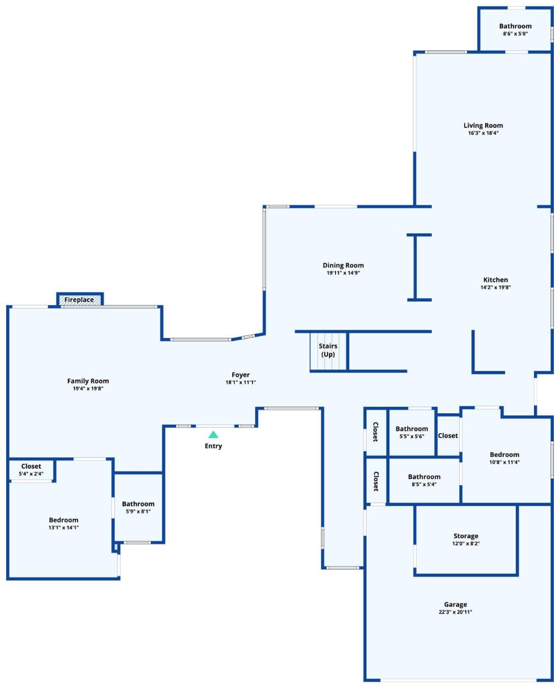 Expansive Layout with Seamless Flow Between Rooms and a Spacious Family Room