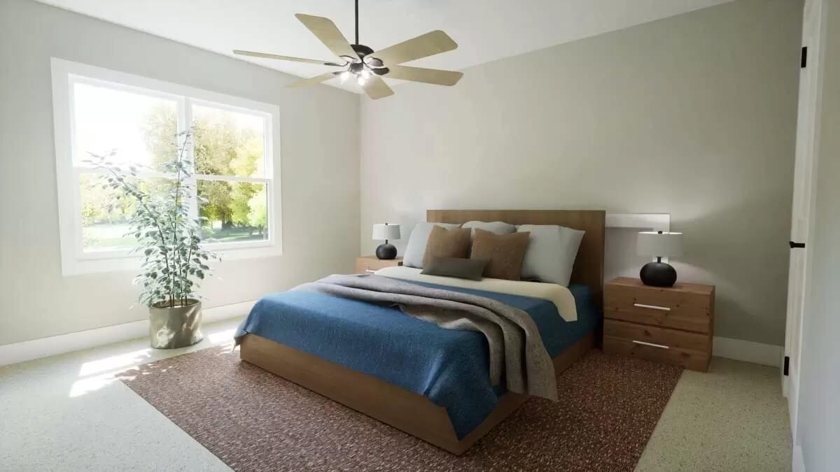 Take a Peek at the Tranquil Bedroom with Earthy Textures