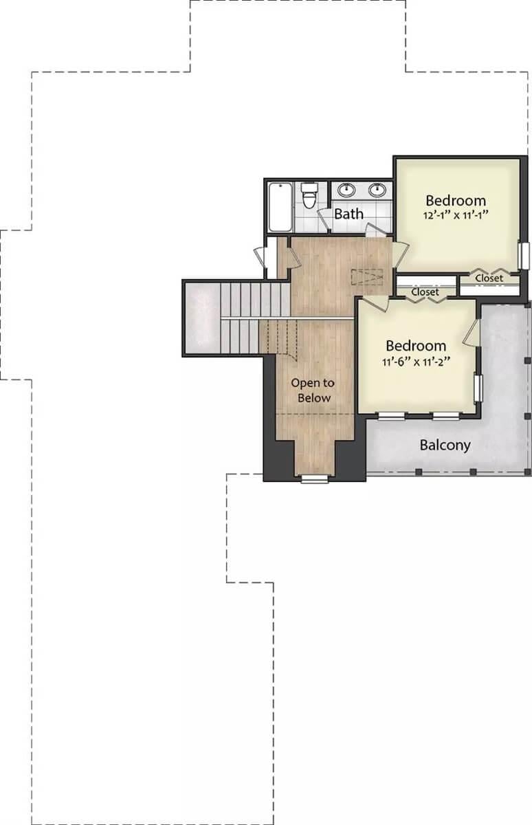 Upper Floor Retreats With Balcony Access for Sunlit Relaxation
