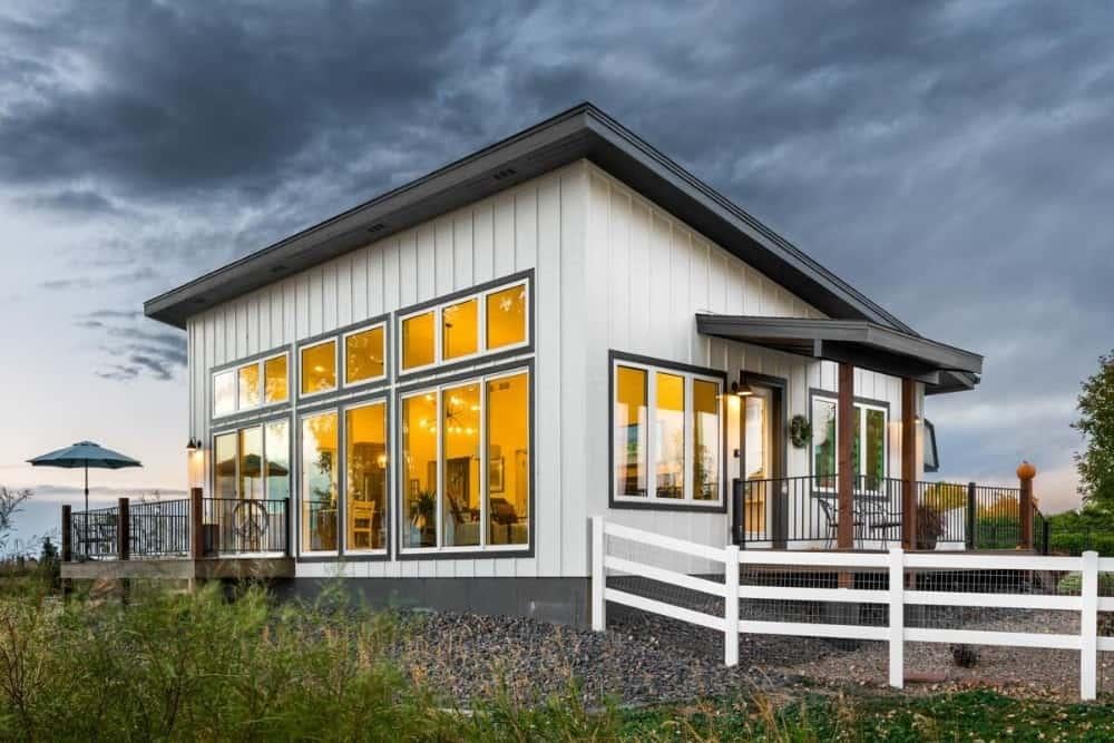Check Out This Modern Farmhouse with Expansive Windows