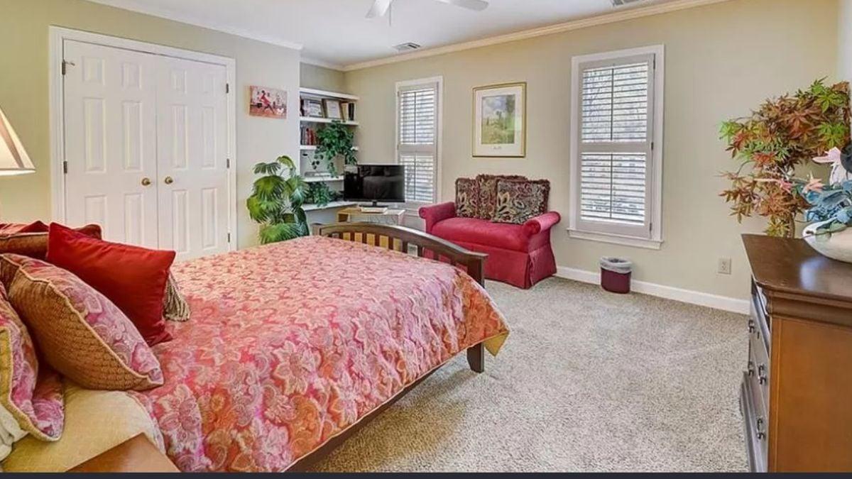 Eclectic Guest Room with Cozy Seating Nook