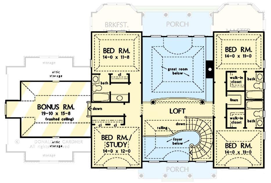 Explore the Upper-Level Bonus Room with Vaulted Ceilings