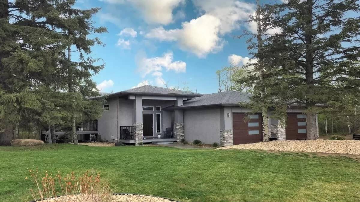 Craftsman Exterior with a Touch of Modern Stone Accents