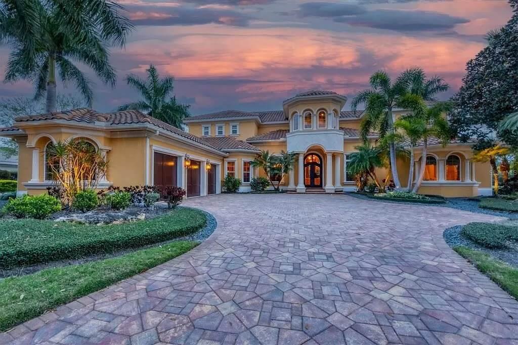 Mediterranean Elegance with a Grand Turret Entrance