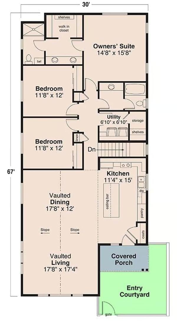 Explore the Vaulted Ceilings in This Spacious Floor Plan