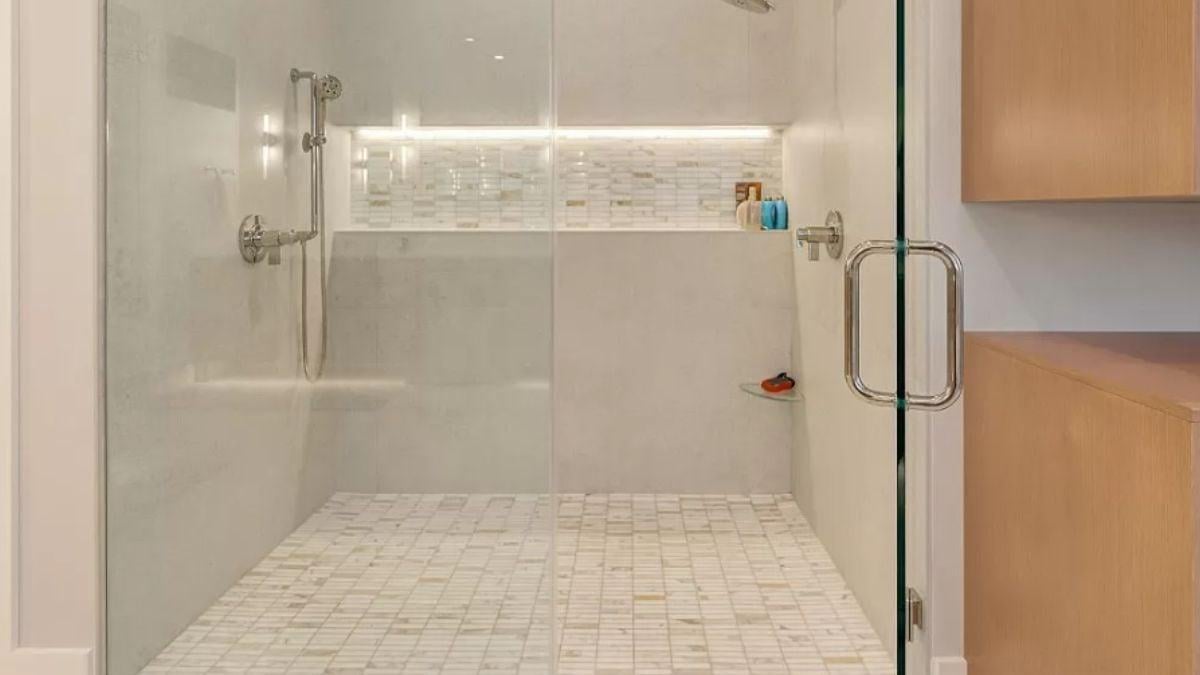 Step Into This Elegant Shower with Subtle Tile Details