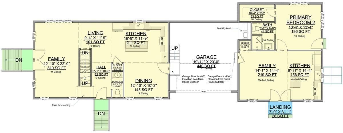 Check Out This Cleverly Laid Out Floor Plan with Dual Family Rooms
