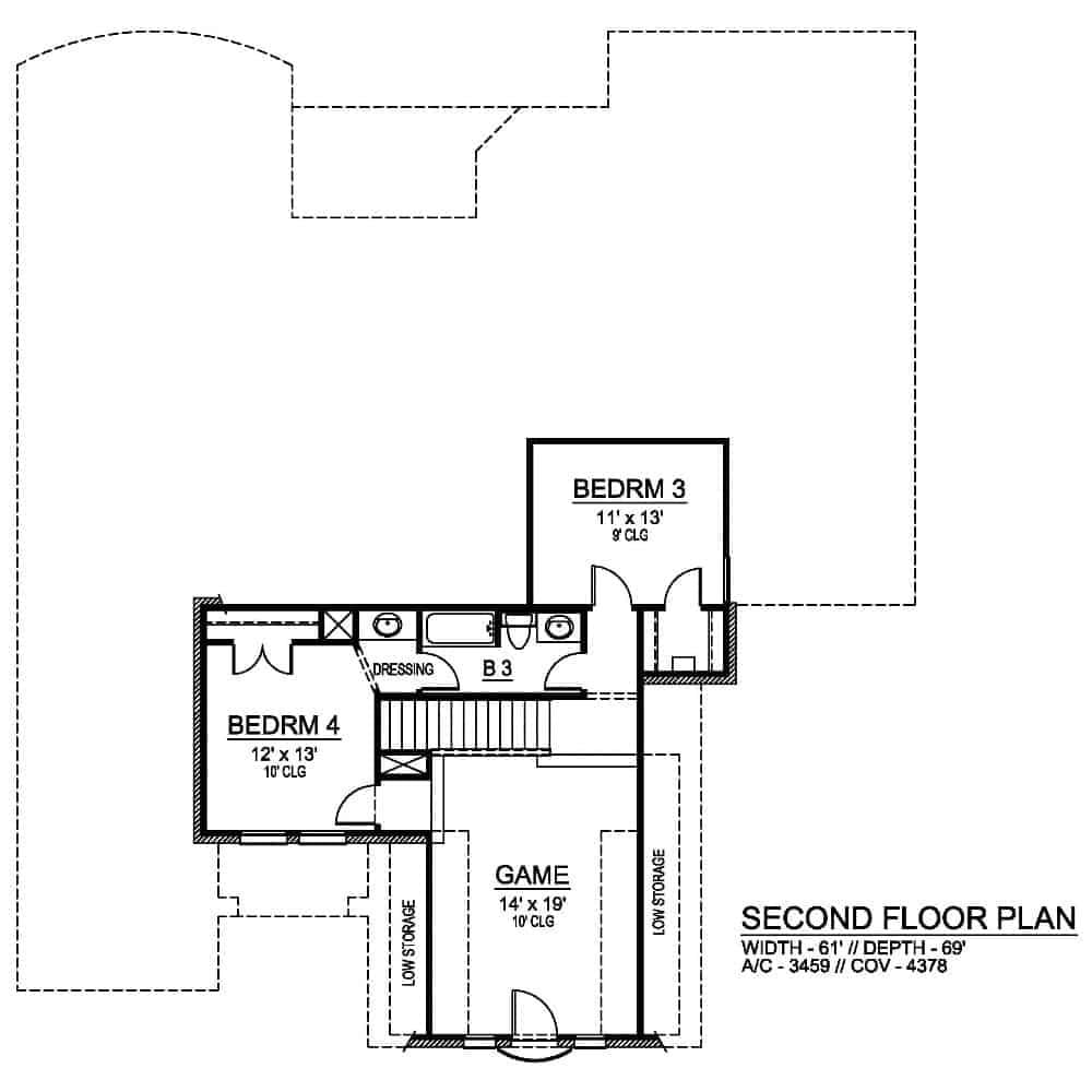 Exploring the Spacious Game Room on the Second Floor