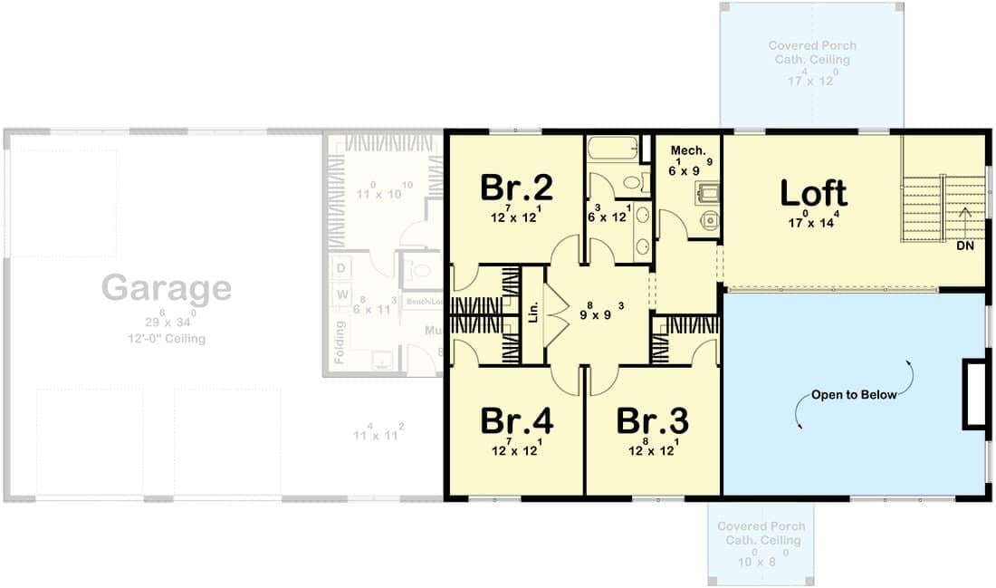 Explore This Second Floor with Spacious Loft and Four Bedrooms