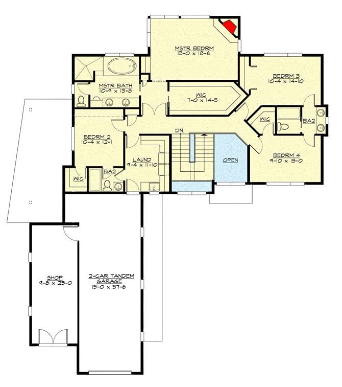 Explore This Upper-Level Floor Plan with a Master Suite Oasis