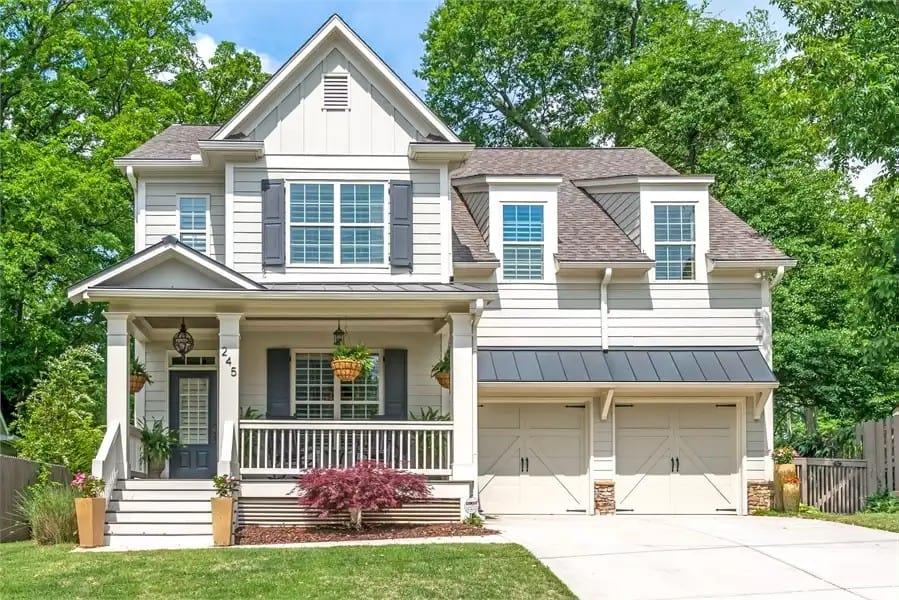 Craftsman Charm with an Inviting Front Porch and Neat Landscaping
