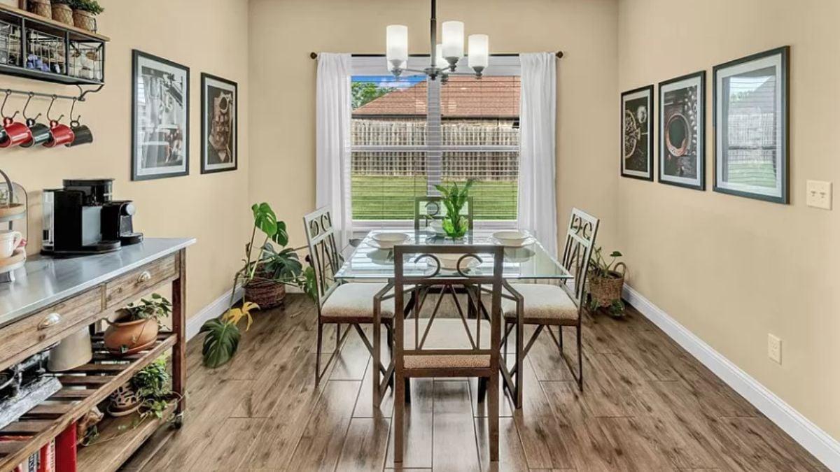 Cozy Dining Nook with a Touch of Industrial Flair
