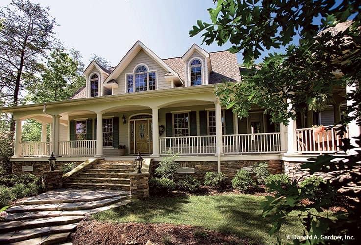 Charming Southern-Style Home with an Inviting Wraparound Porch