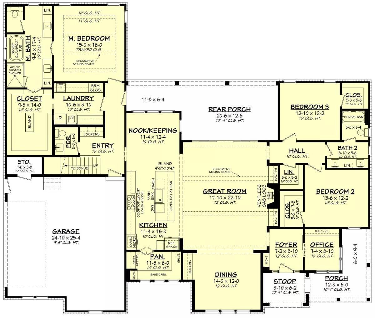 Explore This Spacious Main Floor Layout with a Classic Craftsman Touch