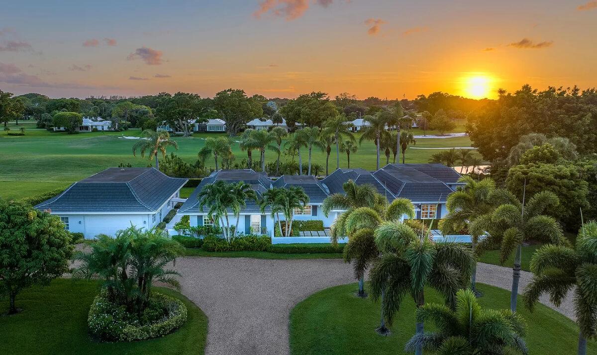 Spectacular Sunset Framing This Coastal-Inspired Home