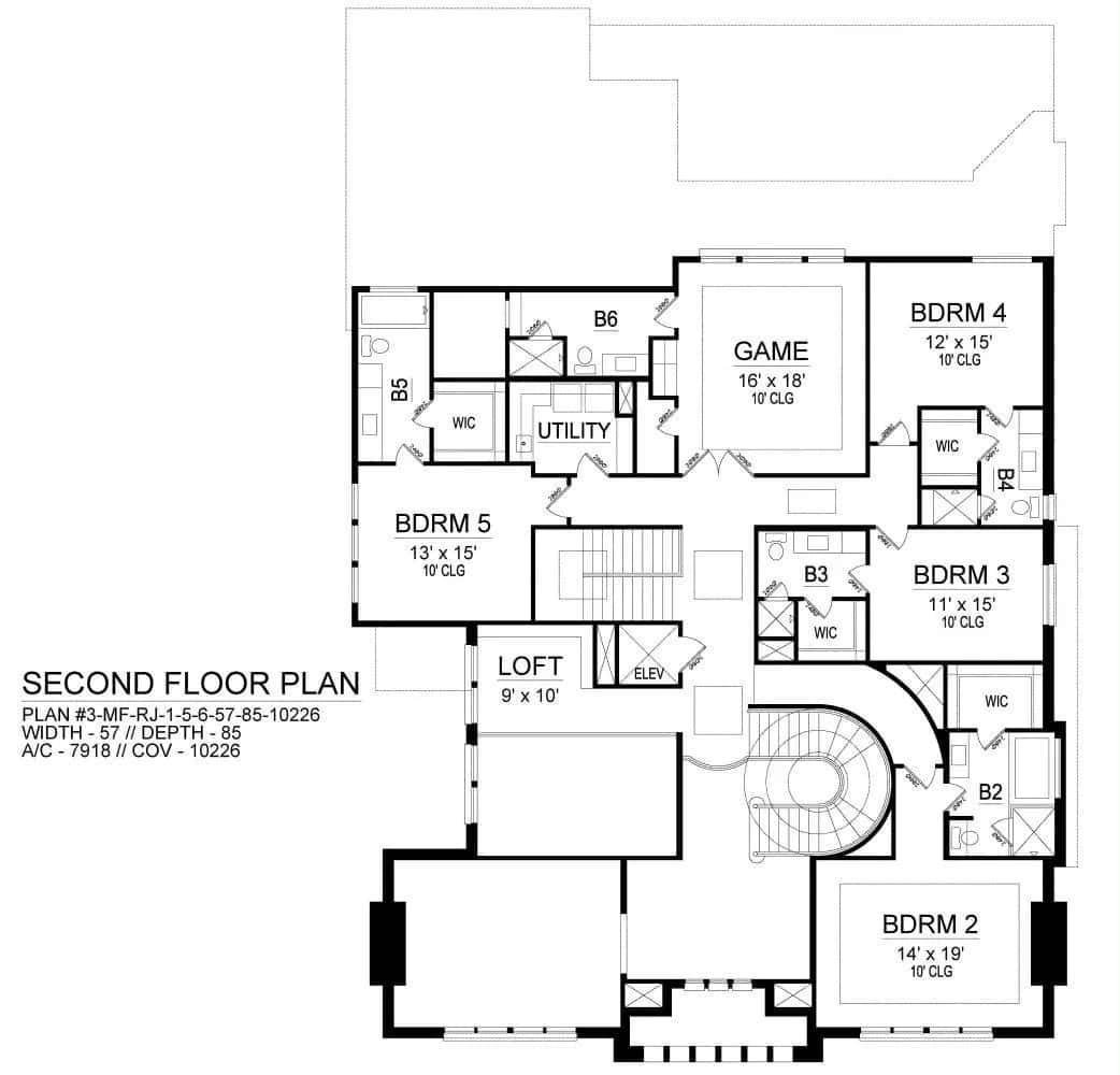 Exploring the Spacious Second Floor with a Dedicated Game Room