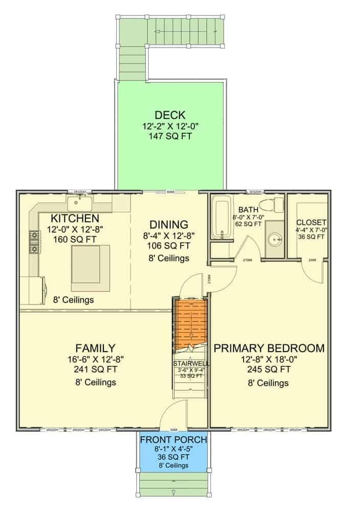 Explore This Thoughtfully Designed Floor Plan with Spacious Family Room