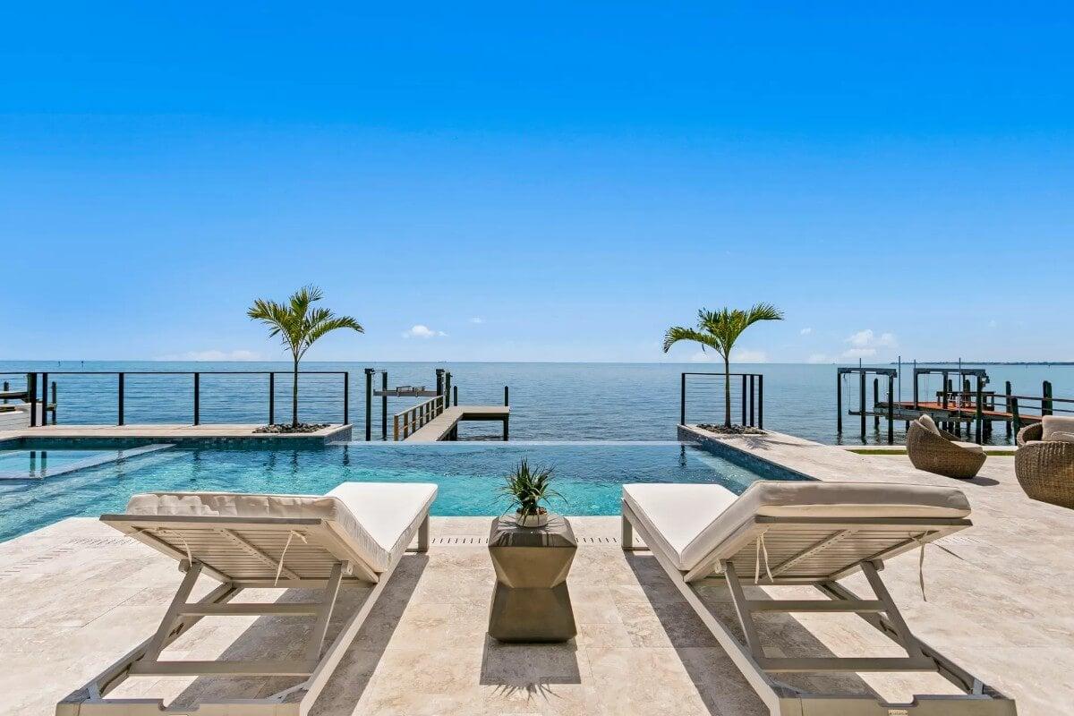 Stunning Infinity Pool Overlooking a Vast Ocean Horizon