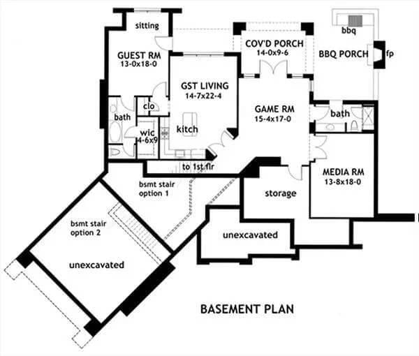 Delve into the Multifunctional Layout of This Craftsman Basement